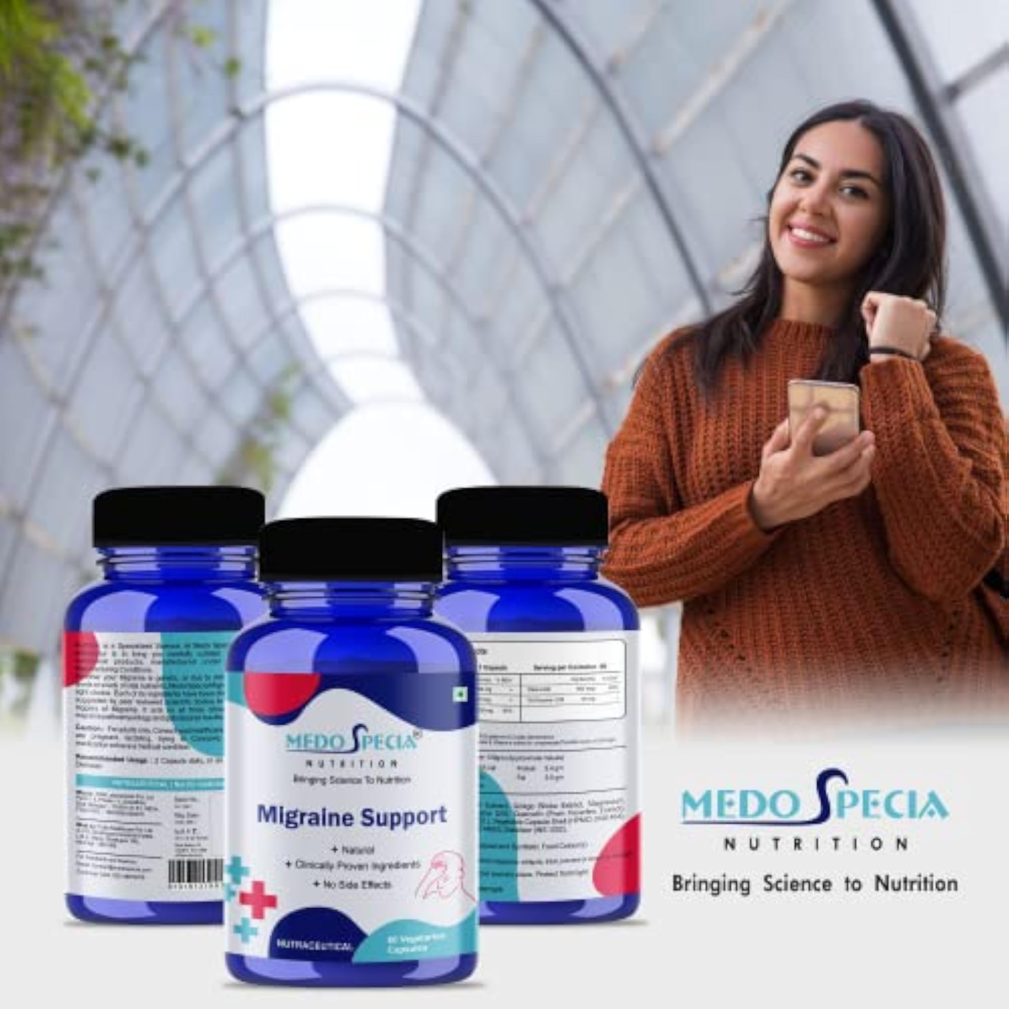 Medo Specia Migraine Support Supplement, 60 Capsules